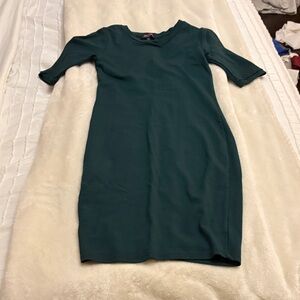 Chic Teal Long Sleeve Dress